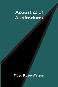 Cover Acoustics of auditoriums