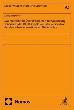Cover Das multilaterale Übereinkommen zur Umsetzung von Säule 1 des OECD-Projekts aus der Perspektive des deutschen internationalen Steuerrechts (eBook, PDF)