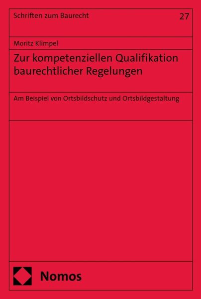 Zur kompetenziellen Qualifikation baurechtlicher Regelungen (eBook, PDF)