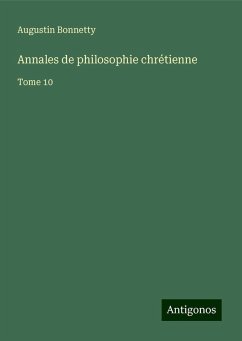 Annales de philosophie chrétienne - Bonnetty, Augustin