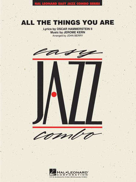 Jerome Kern, All The Things You Are 4-Part Wind Instruments and Rhythm Section [Jazz Ensemble] Partitur + Stimmen