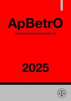 Cover Apothekenbetriebsordnung - ApBetrO 2025