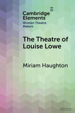 Cover The Theatre of Louise Lowe