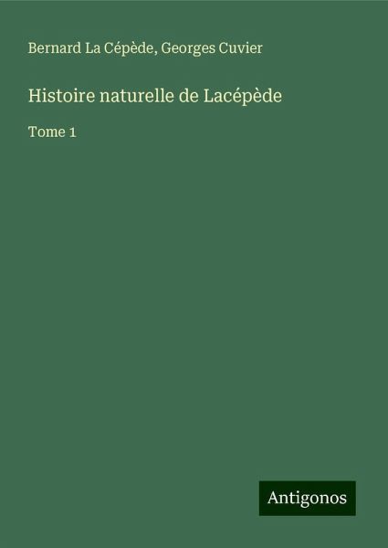 Histoire naturelle de Lacépède Histoire naturelle de Lacépède