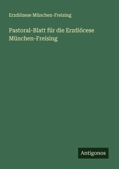 Pastoral-Blatt für die Erzdiöcese München-Freising Cover Pastoral-Blatt für die Erzdiöcese München-Freising