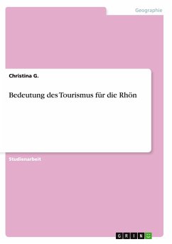 Cover Bedeutung des Tourismus für die Rhön