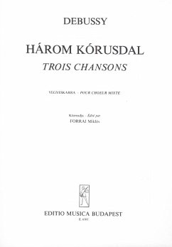 Cover 3 Chansons for mixed chorus a cappella score