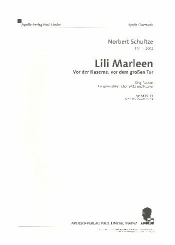 Lili Marleen für gem Chor und Klavier Chorpartitur (dt)