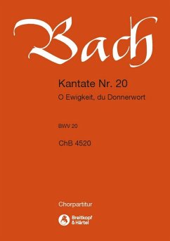 Cover O Ewigkeit du Donnerwort Kantate Nr.20 BWV20 Chorpartitur (fr/en)