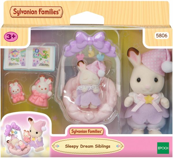Sylvanian Families 5806 - Sleepy Dream Siblings, Schokoladenhasen Träumsüß Set, Spielset Sylvanian Families 5806 - Sleepy Dream Siblings, Schokoladenhasen Träumsüß Set, Spielset