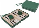 Philos 1709 - Backgammon Thasos, Reise, grün, Kunstleder, magnetisch, mit Tragegriff,