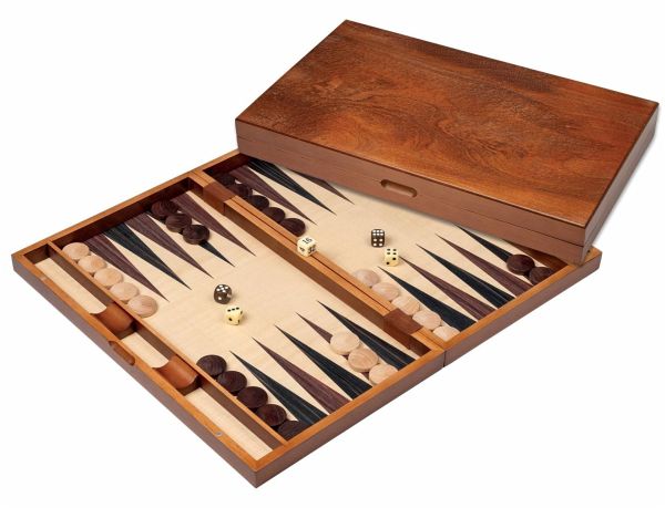 Philos 1121 - Backgammon Symi, groß, Holz, Magnetverschluss
