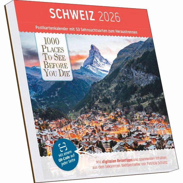 1000 Places to See Before You Die - Schweiz Postkartenkalender 2026   Tischkalender zum Aufstellen 17,5 × 17,5 cm   53 Wochenmotive & Postkartenfunktion 1000 Places to See Before You Die - Schweiz Postkartenkalender 2026   Tischkalender zum Aufstellen 17,5 × 17,5 cm   53 Wochenmotive & Postkartenfunktion
