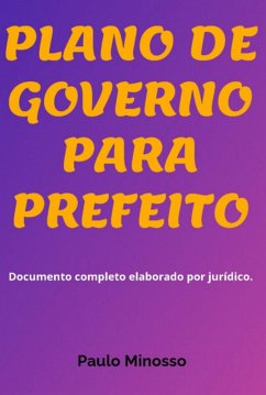 Cover Plano De Governo Para Prefeito (eBook, ePUB)