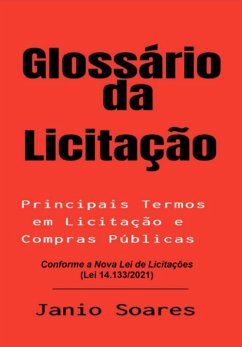 Glossário Da Licitação (eBook, ePUB) Cover Glossário Da Licitação (eBook, ePUB)