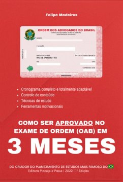 Como Ser Aprovado No Exame De Ordem (oab) Em 3 Meses (eBook, ePUB) Cover Como Ser Aprovado No Exame De Ordem (oab) Em 3 Meses (eBook, ePUB)