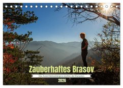 Zauberhaftes Brasov - Das Juwel Siebenbürgens imitten der Karpaten (Tischkalender 2026 DIN A5 quer), CALVENDO Monatskalender