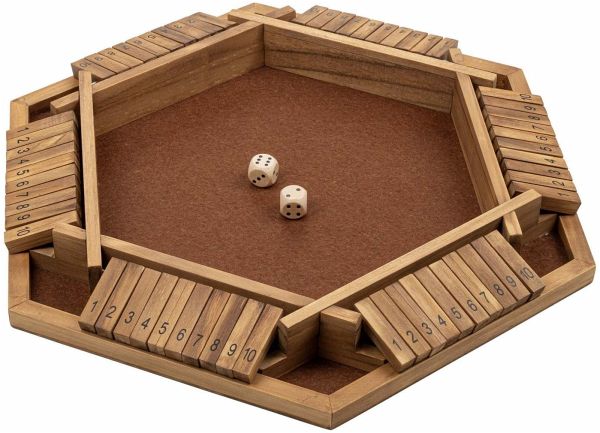 Philos 3130 - Shut The Box, 10er, 6er Variante, Holz
