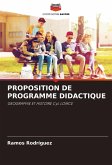 PROPOSITION DE PROGRAMME DIDACTIQUE PROPOSITION DE PROGRAMME DIDACTIQUE