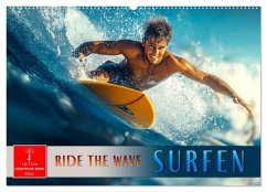 Surfen - Ride the Wave (Wandkalender 2026 DIN A2 quer), CALVENDO Monatskalender