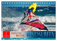 Windsurfen - endlose Wellen (Tischkalender 2026 DIN A5 quer), CALVENDO Monatskalender