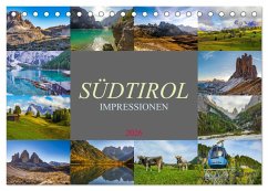 Cover Südtirol Impressionen (Tischkalender 2026 DIN A5 quer), CALVENDO Monatskalender