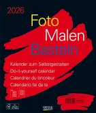 Foto-Malen-Basteln Bastelkalender schwarz groß 2026 Foto-Malen-Basteln Bastelkalender schwarz groß 2026