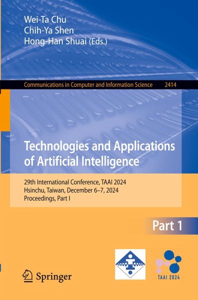 Technologies and Applications of Artificial Intelligence Technologies and Applications of Artificial Intelligence