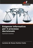 Esigenze informative per il processo decisionale