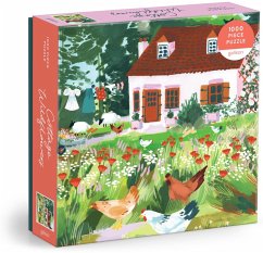 Cover Cottage Wildflowers 1000 Piece Puzzle in a Square Box