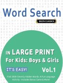 Word Search in Large Print for Kids