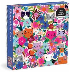 Cover Blooming Cats 500 Piece Family Puzzle