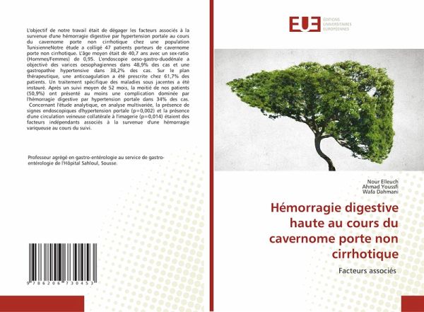 Hémorragie digestive haute au cours du cavernome porte non cirrhotique Hémorragie digestive haute au cours du cavernome porte non cirrhotique