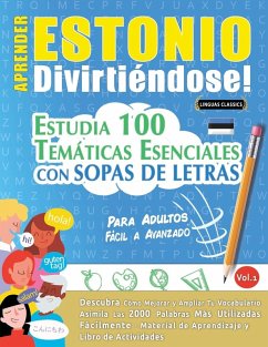 Cover APRENDER ESTONIO DIVIRTIÉNDOSE! - PARA ADULTOS