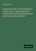Statistisches Amts & Adreß-Handbuch für den k. bayer. Regierungsbezirk Unterfranken und Aschaffenburg nach amtlichen Quellen bearbeitet Statistisches Amts & Adreß-Handbuch für den k. bayer. Regierungsbezirk Unterfranken und Aschaffenburg nach amtlichen Quellen bearbeitet