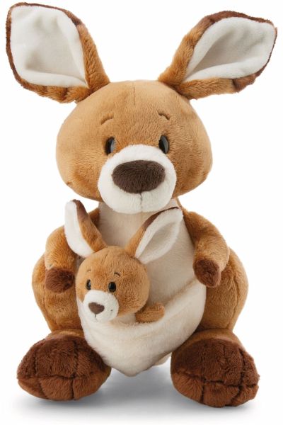 NICI 61716 - Känguru Kelly mit Kind, 25cm, stehend, Plüsch-Kuscheltier, Wild Friends, GREEN NICI 61716 - Känguru Kelly mit Kind, 25cm, stehend, Plüsch-Kuscheltier, Wild Friends, GREEN