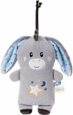 NICI 61614 - Esel Littledoo Baby Einschlafhilfe, 25x16cm, Plüsch-Spieluhr mit LED-Farbwechsel