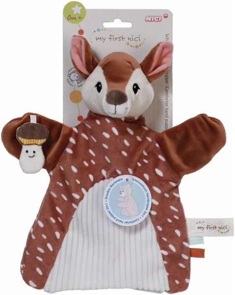 NICI 61855 - my first nici Schmusetuch Handpuppe Rehkitz 2in1, Höhe: 26 cm NICI 61855 - my first nici Schmusetuch Handpuppe Rehkitz 2in1, Höhe: 26 cm