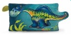 NICI 61575 - Kissen Dino Snackilus, Plüsch, 43x25cm, GREEN