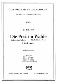 Die Post im Walde Lied op.12 Harmonika- (Akkordeon-)orchester Partitur
