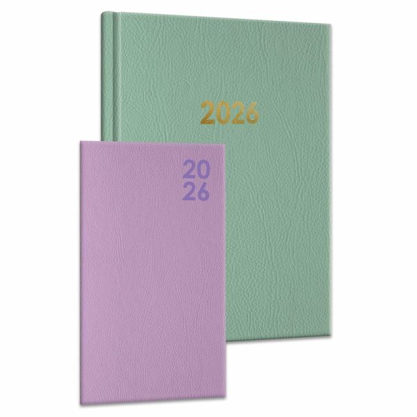 Buchkalender-Set: Buchkalender & Wochenplaner 2026 grün/flieder