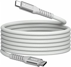 Cover Verbatim Sync&Charge 100W 120cm USB-C/USB-C Magnetic grau 31854