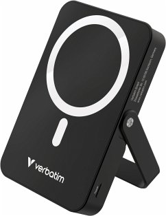 Cover Verbatim Power Bank mit Standfuß mag.wireless 10000mA schw. 32264
