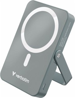 Cover Verbatim Power Bank mit Standfuß mag.wireless 10000mA grau 32268
