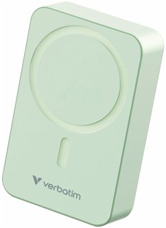 Cover Verbatim Essential Power Bank magn.wirel. 20000mAh grün 32224