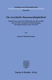 Die verschärfte Masseunzulänglichkeit Die verschärfte Masseunzulänglichkeit