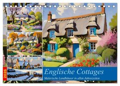 Cover Englische Cottages (Tischkalender 2026 DIN A5 quer), CALVENDO Monatskalender
