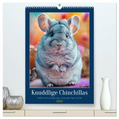Cover Knuddlige Chinchillas (hochwertiger Premium Wandkalender 2026 DIN A2 hoch), Kunstdruck in Hochglanz