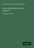 Revue critique d'histoire et de littérature