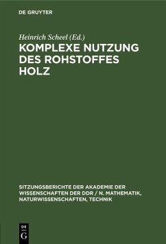 Cover Komplexe Nutzung des Rohstoffes Holz (eBook, PDF)